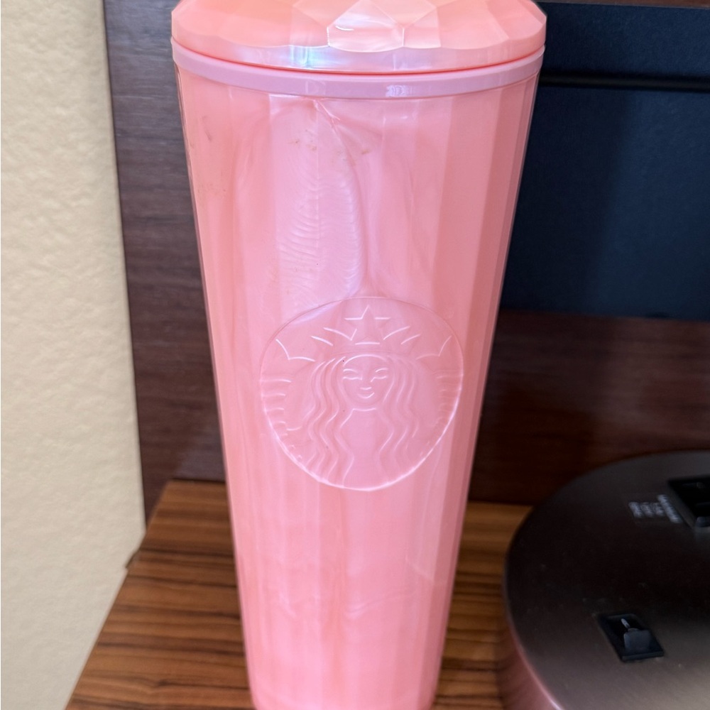 Starbucks Pink Pearl dome top Tumbler